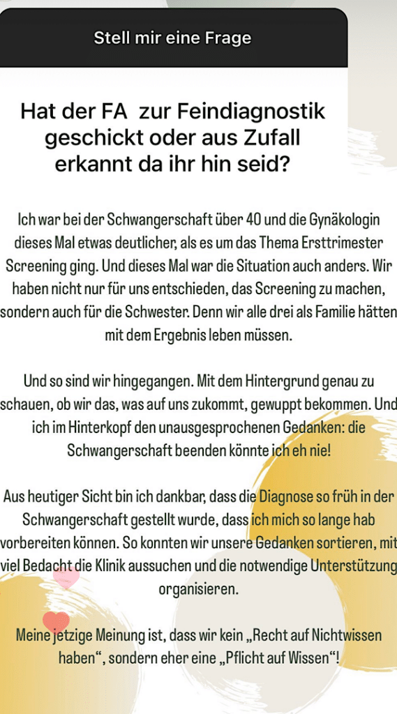 Instagram Story, die in Kürze diesen Text wiedergibt.